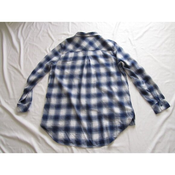 Men's Boston Traders Button Madras Pattern Long Sleeve Shirt Sz L (MT512) - Picture 3 of 9